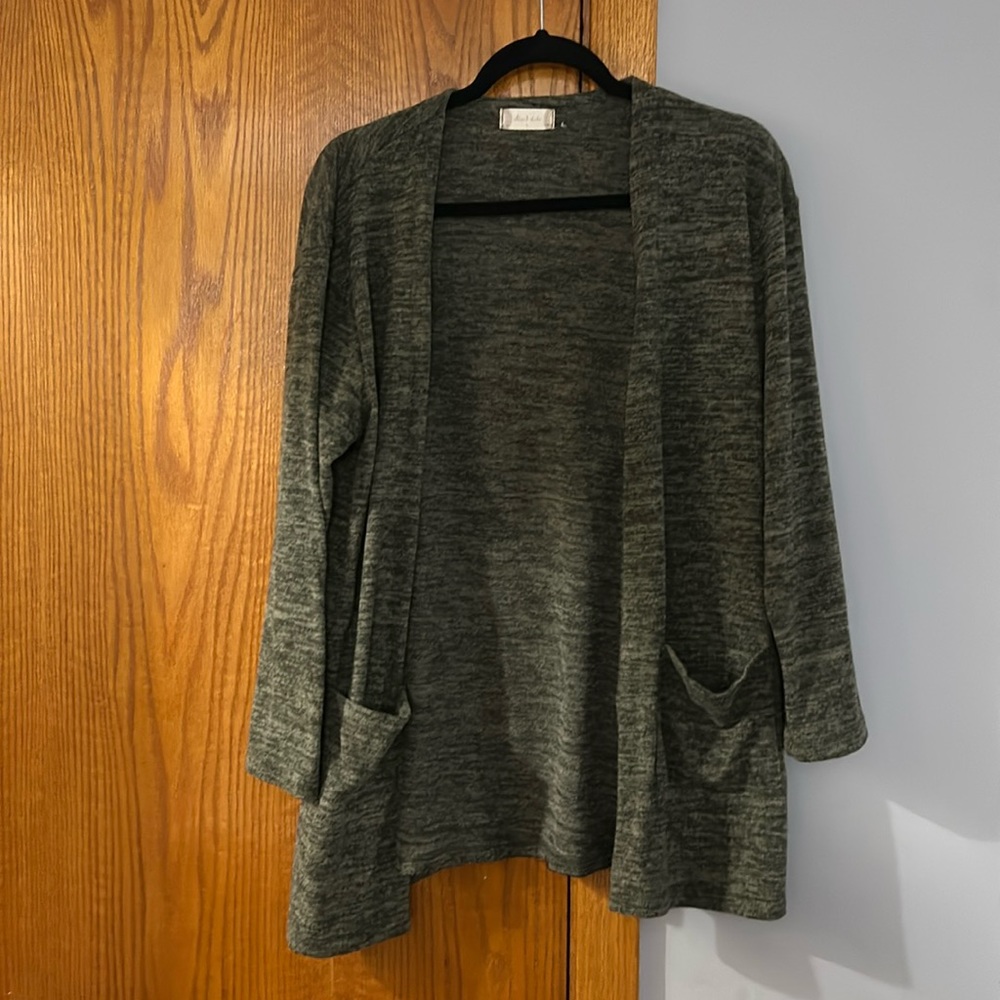 Altar’d State army green cardigan